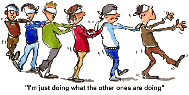 doing what everyone else is doing