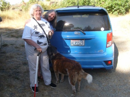Brave ladies on a bright morning after