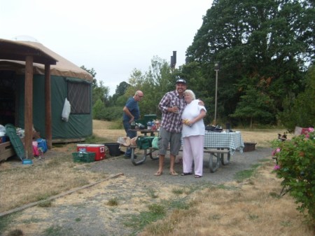 Grandson at Champoeg for breakfast