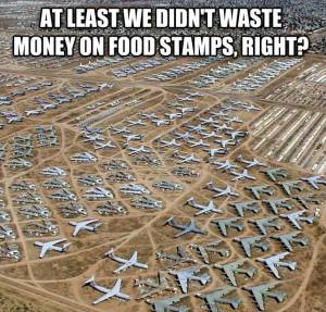 Food Stamps obsolete military equipment