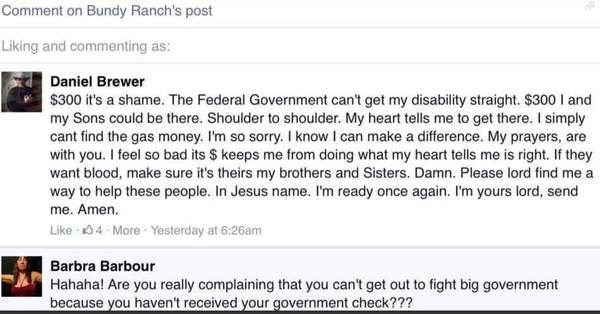 Against govt as soon as govt sends disability check
