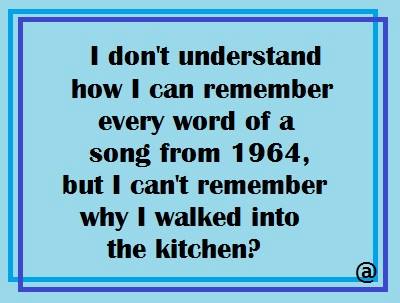now why did I come into the kitchen
