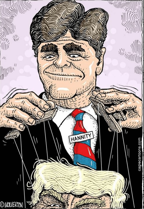 Hannity puppeteering trump